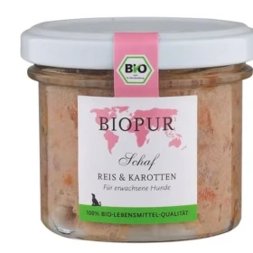 Biopur Dog Pecora, Riso e Carote 100 g - Vasetto in vetro