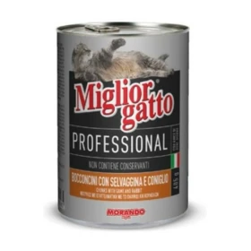 Morando Miglior Gatto Bocconi Selvaggina e Coniglio 24 x 405 g