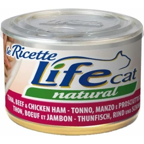 Lifepet Lifecat Ricette Tonno/Manzo/Prosciutto 150 g