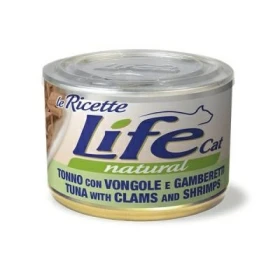 Lifepet LifeCat Ricette Tonno, Vongole e Gamberetti 150 g