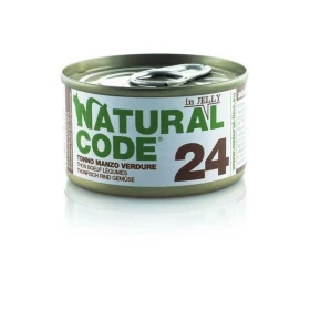 Natural Code Cat 24 Tonno, Manzo e Verdure 85 g