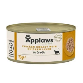 Applaws Petto di Pollo e Fegato in Brodo 70 g