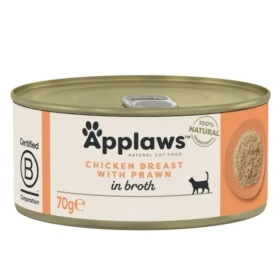Applaws Petto di Pollo e Gamberetti in Brodo per Gatti 70 g