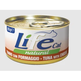 Lifepet Lifecat New Tonno e Formaggio 85 g - Umido per Gatti