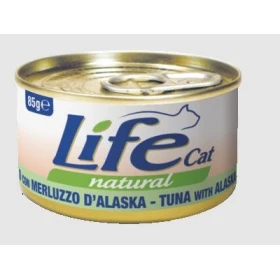 Lifepet LifeCat New Tonnetto e Merluzzo d'Alaska 85 g