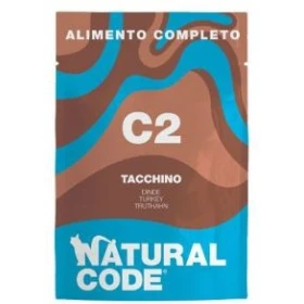 Naturalcode C2 Buste Tacchino per Gatti 12 x 70 g