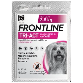 Frontline Tri-Act per cani 2-5 kg - 1 pipetta antiparassitaria