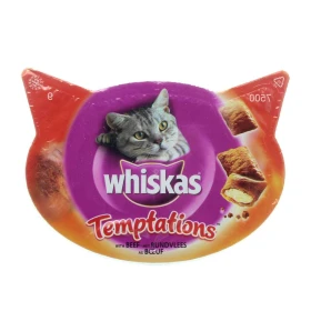 Whiskas Temptations Manzo 8 x 60 g