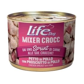 LIFEPET Lifedog Mixer Croc Petto di Pollo/Prosciutto 150 g