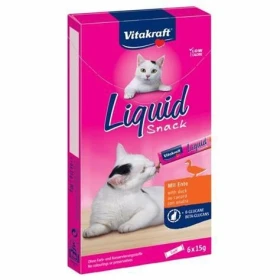 Vitakraft Liquid Snack per gatti all'anatra con beta glucani