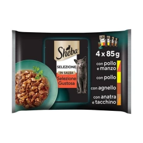 Sheba Selezione in Salsa Carne - Buste 4x85