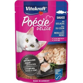 Vitakraft Poesie Delice Sauce Merluzzo Nero 23 x 85 g