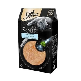 Sheba Soup Pesce Bianco 4 x 40 g