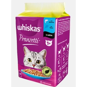 Whiskas Pranzetti Pesce 1+ Salmone/Tonno 6 x 50 g