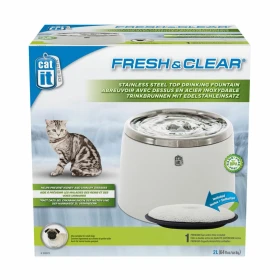 Fantoni Catit Fresh & Clean Fontanella in Acciaio Inox - Bianca