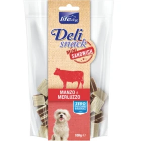 Lifepet Lifedog Delisnack Sandwiches Manzo/Merluzzo 100 g