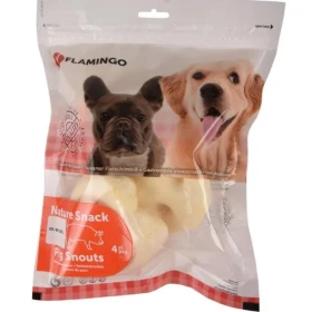 Flamingo Nature Muso di Maiale per Cani - 4 pz