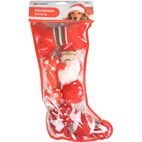 Flamingo Calzino Rosso di Natale per Animali Domestici