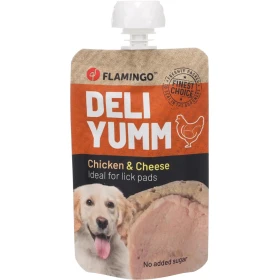 Flamingo Deli Yumm Fresh Meat Snack Pollo/Formaggio 90 g
