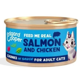 Edgard Cooper Cibo Umido per Gatti Salmone e Pollo 85 g