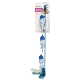 Flamingo Ice Bacchetta con 3 Pesci - Gioco per gatti