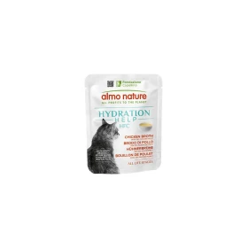 Almo Nature Cat Hydration Help Brodo di Pollo con Filetto 24 x 50 g
