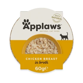 Applaws Pot Petto di Pollo in Brodo per Gatti 10x60 g