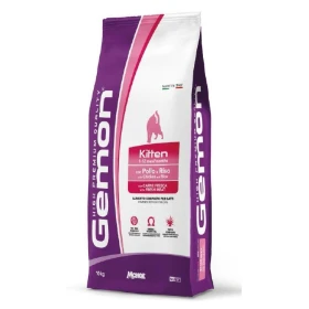 Monge Gemon Cat Kitten Pollo e Riso 10 kg - Mangime secco per gattini