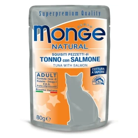 Monge Cat Buste Tonno/Salmone 24x80 g