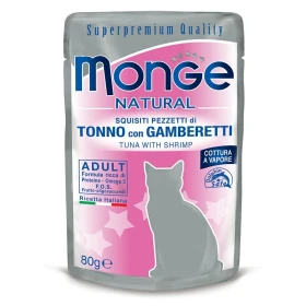 Monge Cat Tonno e Gamberetti 24 bustine da 80 g