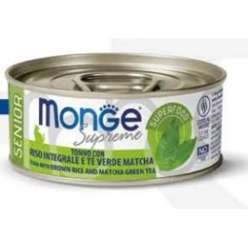 Monge Cat Supreme Senior Tonno, Riso e Tè Matcha 80 g