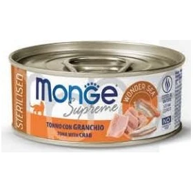 Monge Cat Supreme Steril Tonno e Granchio 80 g
