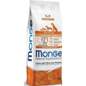 Monge Dog Puppy Anatra, Riso e Patate 12 kg