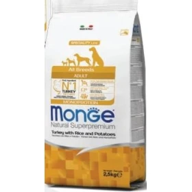 Monge Dog Tacchino, Riso e Patate 2,5 kg - Mangime secco per cani