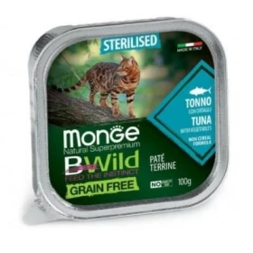 Monge Bwild Sterilized Gatto Tonno e Ortaggi 32 x 100 g