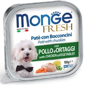 Monge Dog Fresh Pollo e Ortaggi 32 x 100 g