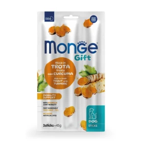 Monge Gift Sticks per Cani Mobility Support Trota/Curcuma 45 g