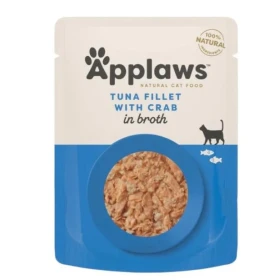 Applaws Buste Filetto di Tonno e Granchio in Brodo 12 x 70 g