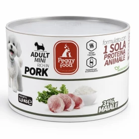 Peggyfood Super Premium Mini Maiale 1,5 kg - Mangime secco per cani di taglia mini