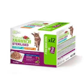 Trainer Natural Cat Sterilized Tacchino/Merluzzo Buste - 12 x 85 g