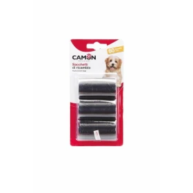 Camon Sacchetti Neri 3 Rotoli x 20