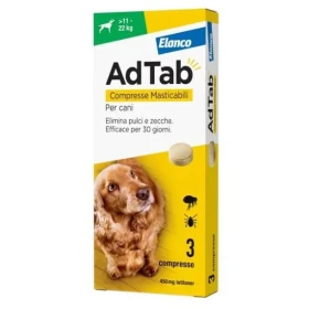 ADTAB Compresse Masticabili per Cani - ELANCO - Kg 11 - 22 CPR 3