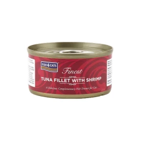 FISH4CATS Finest Filetti Tonno/Gamberetti 70g