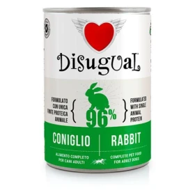 DISUGUAL Dog Coniglio 400g - Mangime Umido per Cani