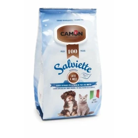 Camon Salviette 100 Pz Latte e Miele - Igiene per Cani
