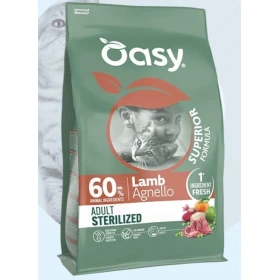 Oasy Cat Superior Sterilized Agnello 300g - Mangime Secco per Gatti