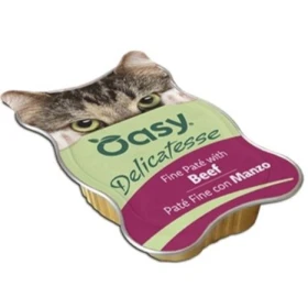 OASY Cat Delicatesse Paté Manzo 18 x 85g - Gusto Irresistibile