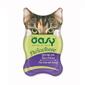 Oasy Cat Delicatesse Paté Tacchino 18 x 85g - Oasy