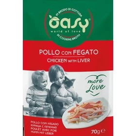 OASY More Love Cat Bustine Pollo/Fegato 24 x 70 g