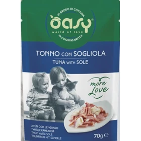 Oasy More Love Cat Bustine Tonno/Sogliola 24 x 70g